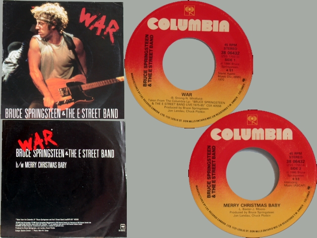 Bruce Springsteen - WAR / MERRY CHRISTMAS BABY